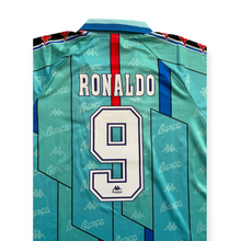 Load image into Gallery viewer, Ronaldo Jr #9 FC Barcelona 1996-97 Retro Away Jersey - Kappa Barca Vintage Retro Kit
