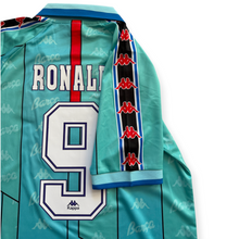 Load image into Gallery viewer, Ronaldo Jr #9 FC Barcelona 1996-97 Retro Away Jersey - Kappa Barca Vintage Retro Kit