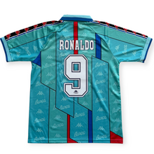 Load image into Gallery viewer, Ronaldo Jr #9 FC Barcelona 1996-97 Retro Away Jersey - Kappa Barca Vintage Retro Kit