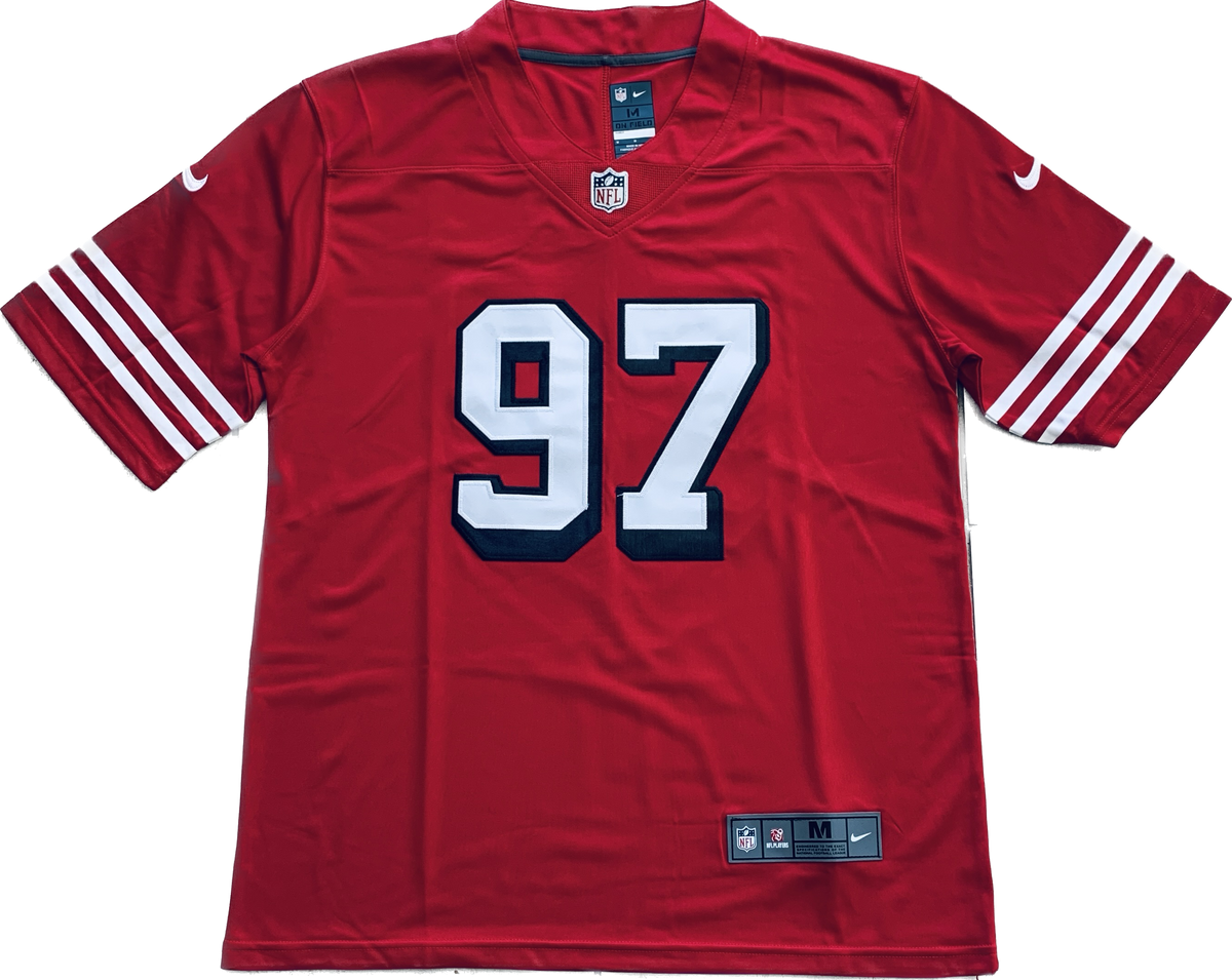 San Francisco 49ers Nick Bosa #97 Black Player Game Jersey Mens NFL –  Football Patch King