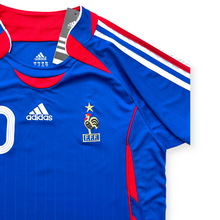 Load image into Gallery viewer, 2006 Adidas France World Cup Zinedine Zidane Blue Jersey Shirt Home Kit Vintage Retro Embroidered
