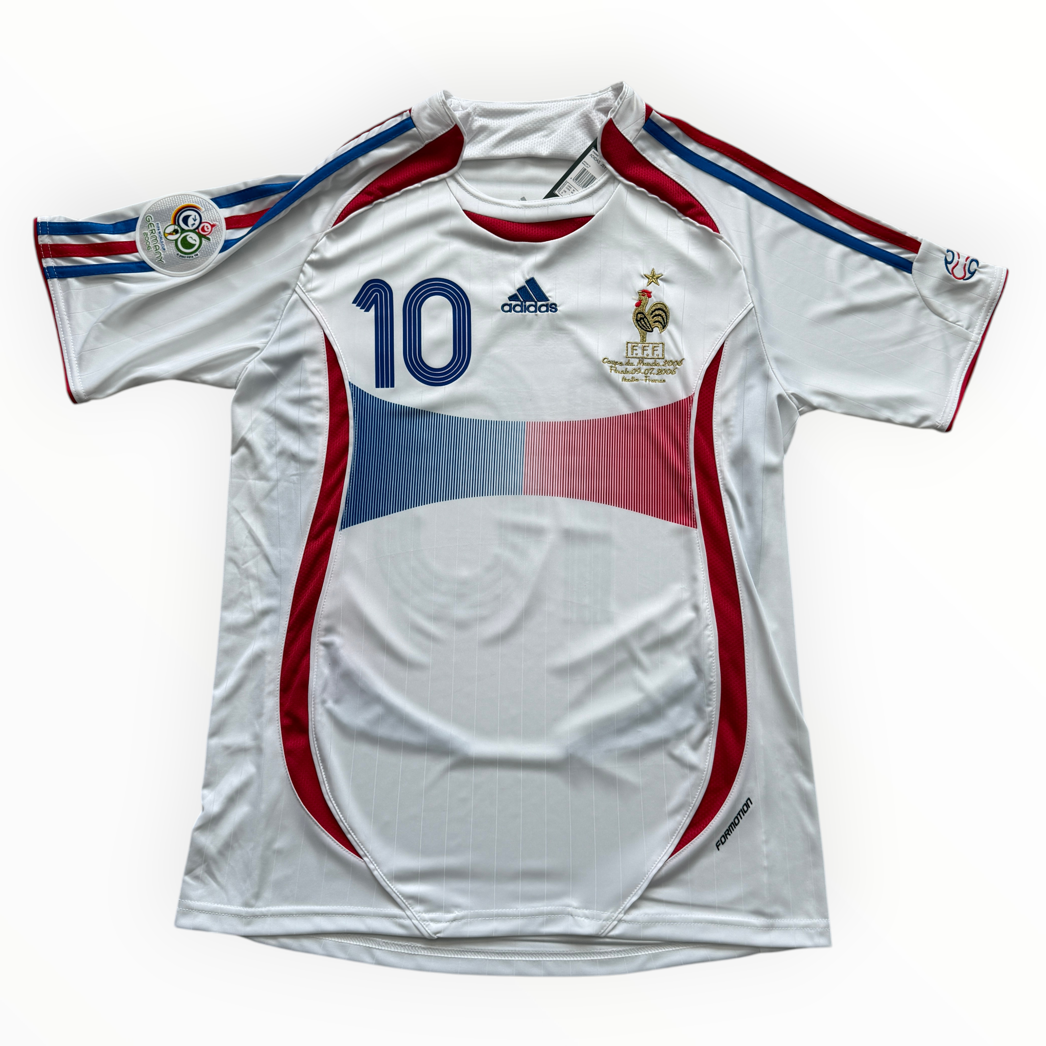 2006 Adidas France World Cup Zinedine Zidane MENS Jersey Shirt 2006 Adidas France World Cup Zinedine Zidane MENS Jersey Shirt