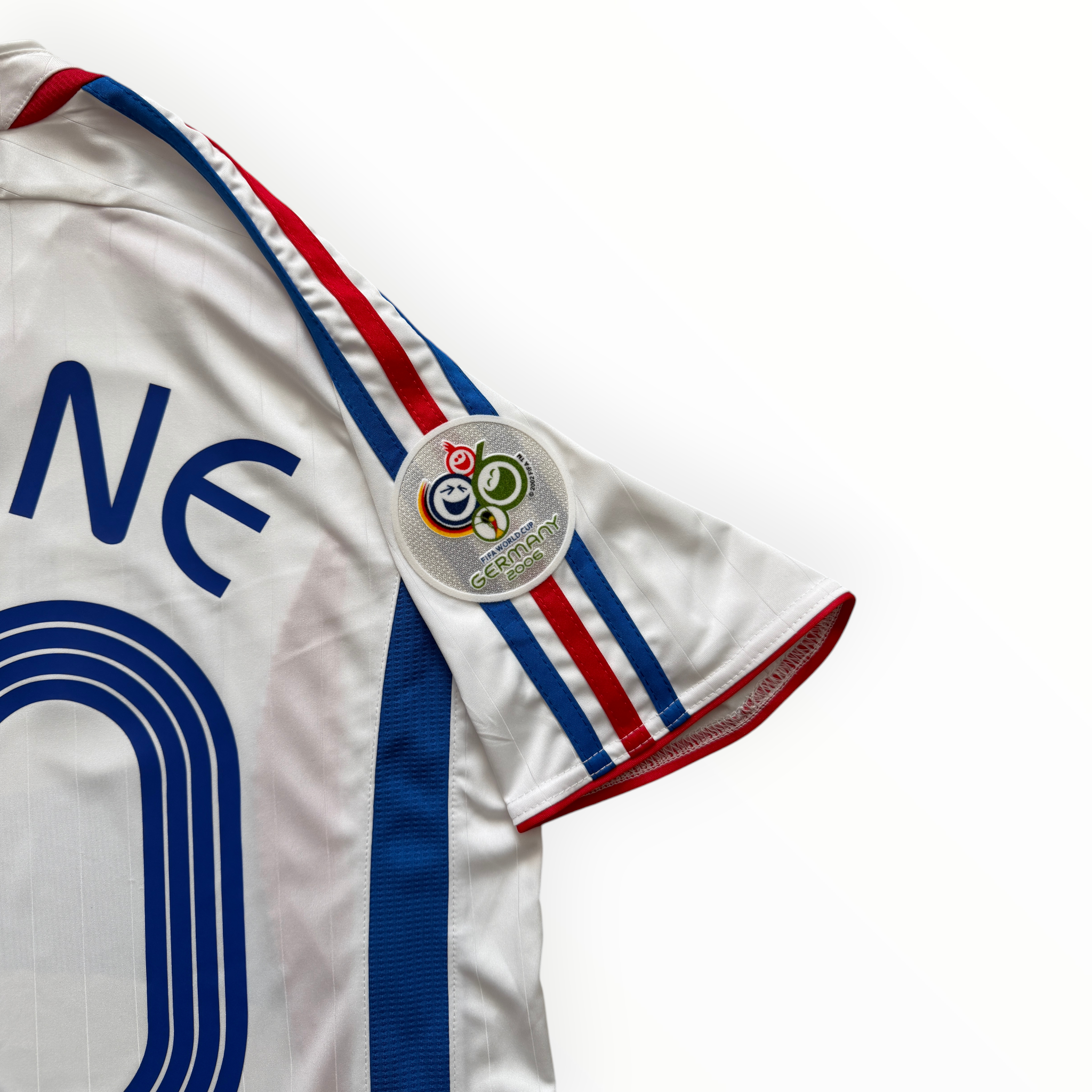 2006 Adidas France World Cup Zinedine Zidane MENS Jersey Shirt Away Ki ...