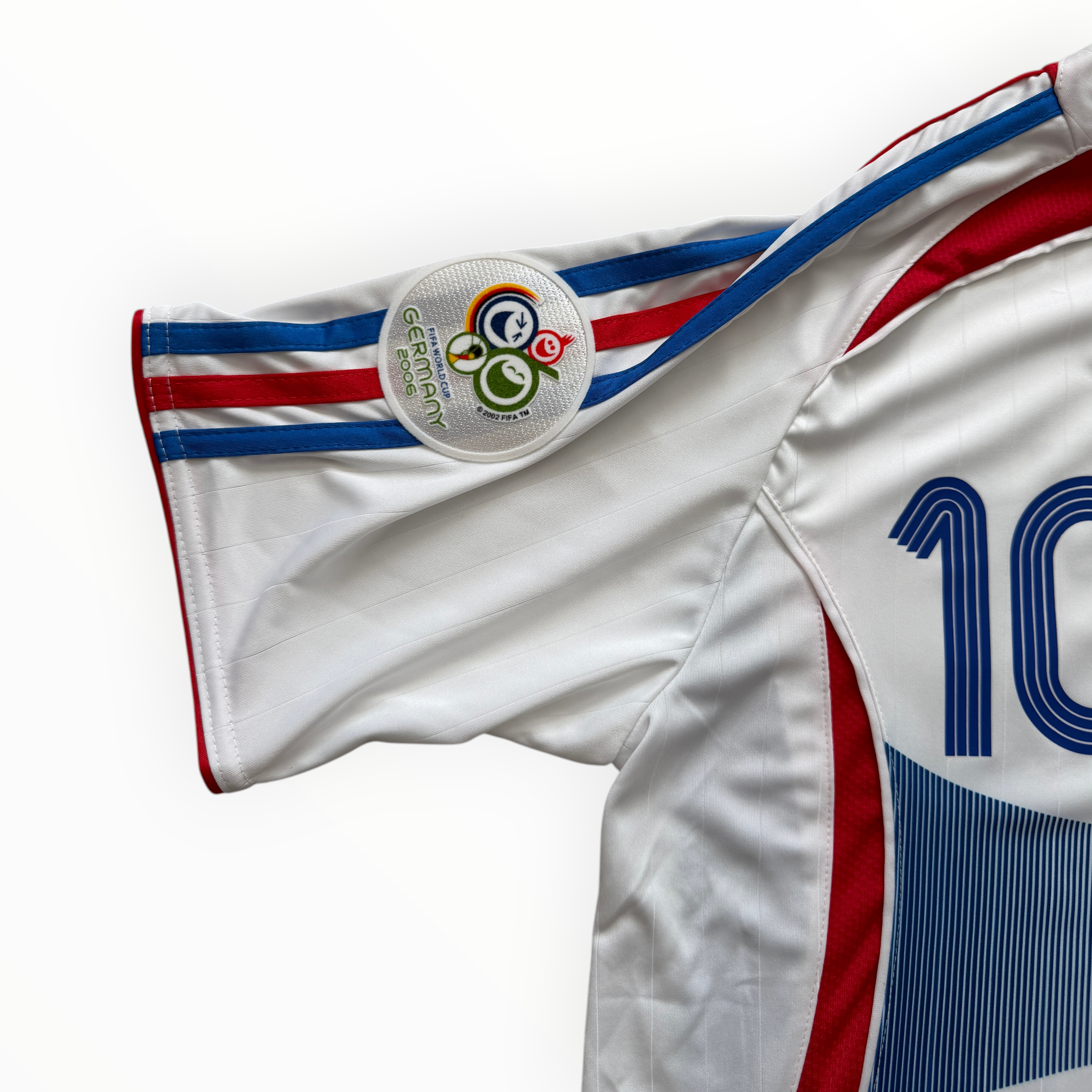 2006 Adidas France World Cup Zinedine Zidane MENS Jersey Shirt Away Ki ...