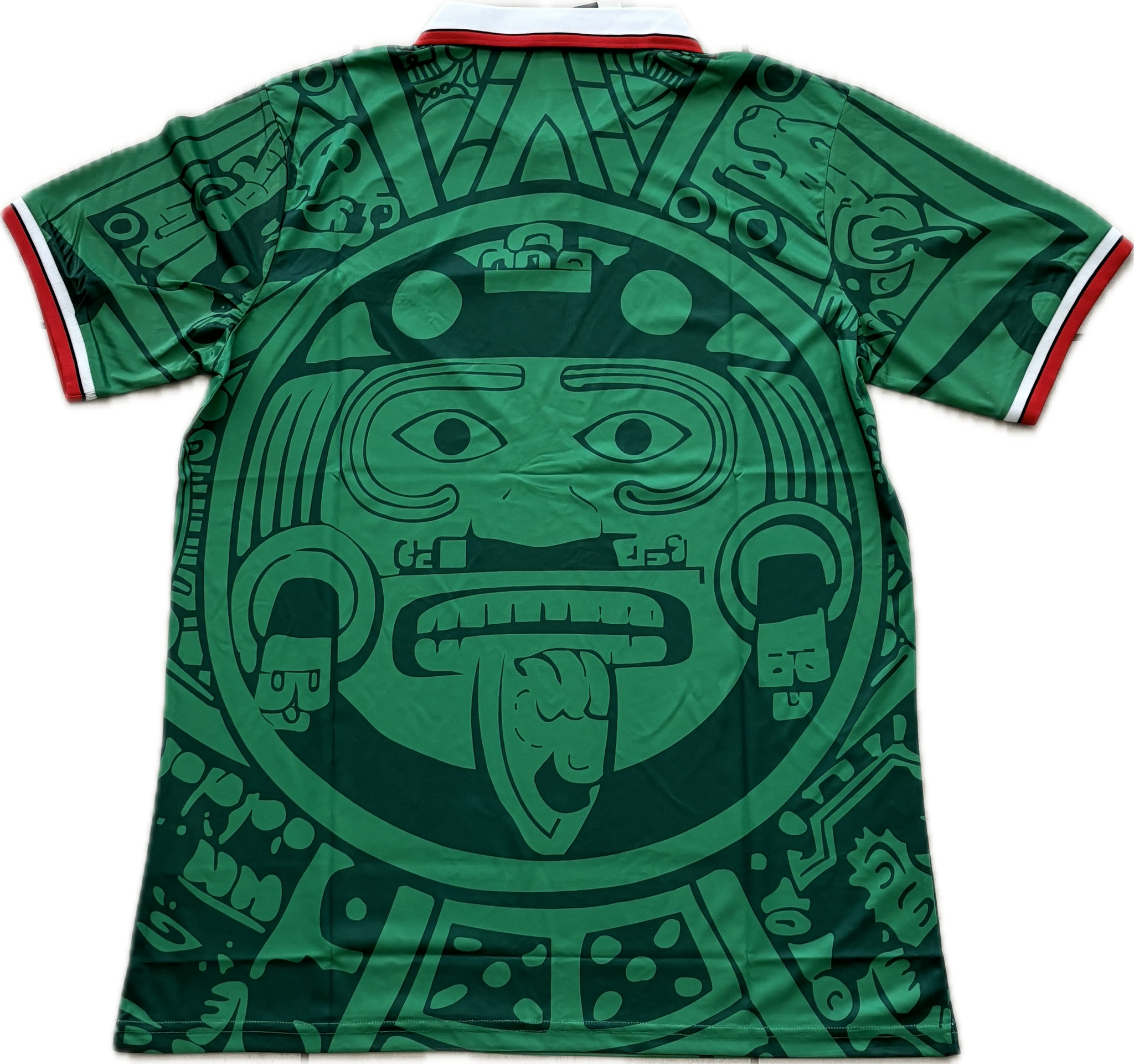 ABA Mexico 1998 World Cup Home Jersey - Retro Aztec Calendar