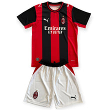 Load image into Gallery viewer, AC Milan 2026-2027 Home Kids Jersey &amp; Shorts Set - Kids Youth Kit
