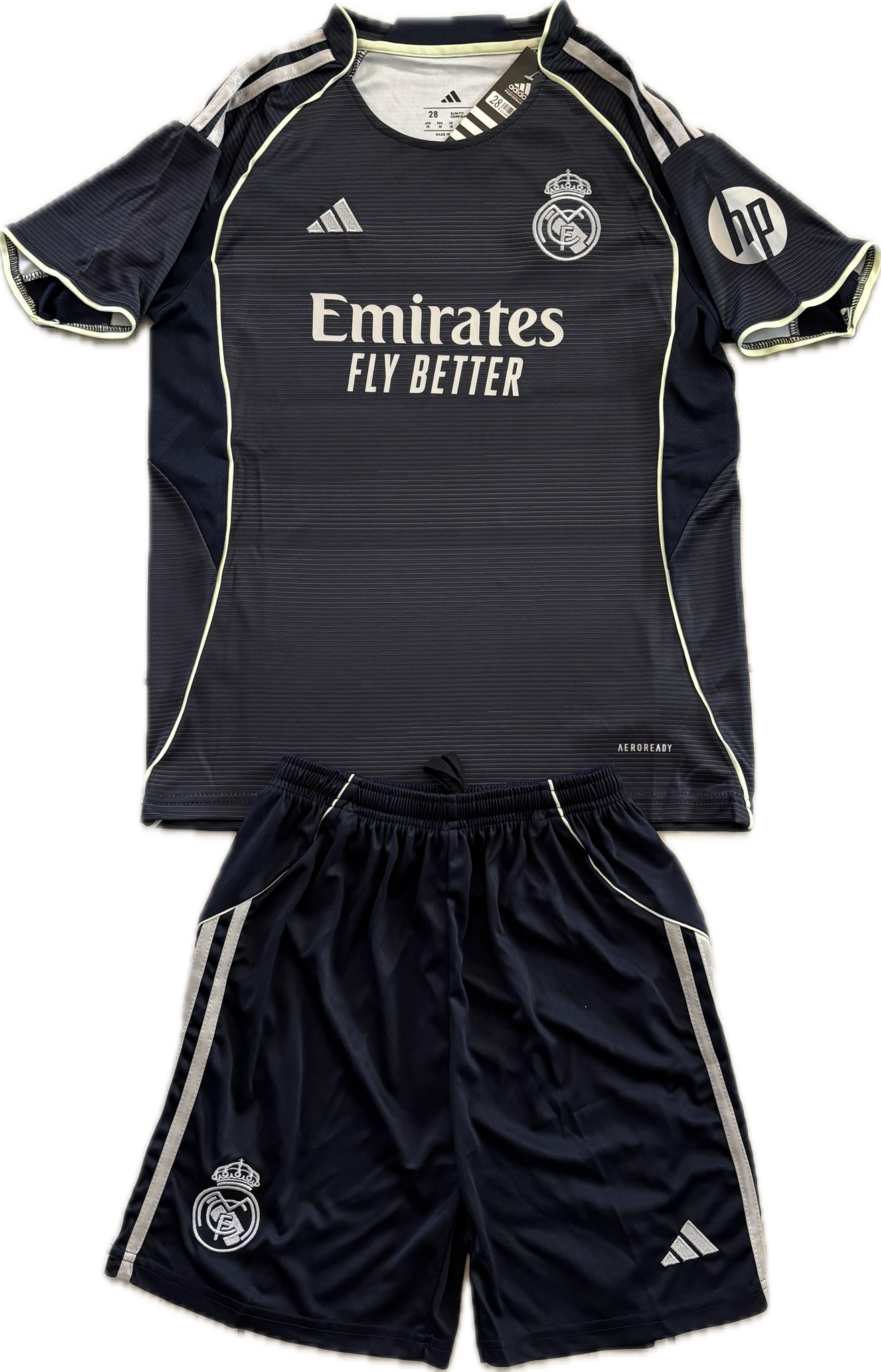 Bellingham #5 Real Madrid 2025-26 Youth Away Kit (Jersey + Shorts
