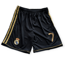 Load image into Gallery viewer, Cristiano Ronaldo 2011-12 Real Madrid Adidas Away Black Gold UCL champions league jersey Youth Kids
