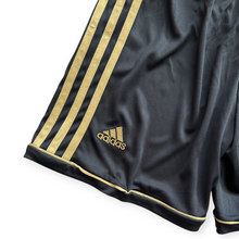 Load image into Gallery viewer, Cristiano Ronaldo 2011-12 Real Madrid Adidas Away Black Gold UCL champions league jersey Youth Kids
