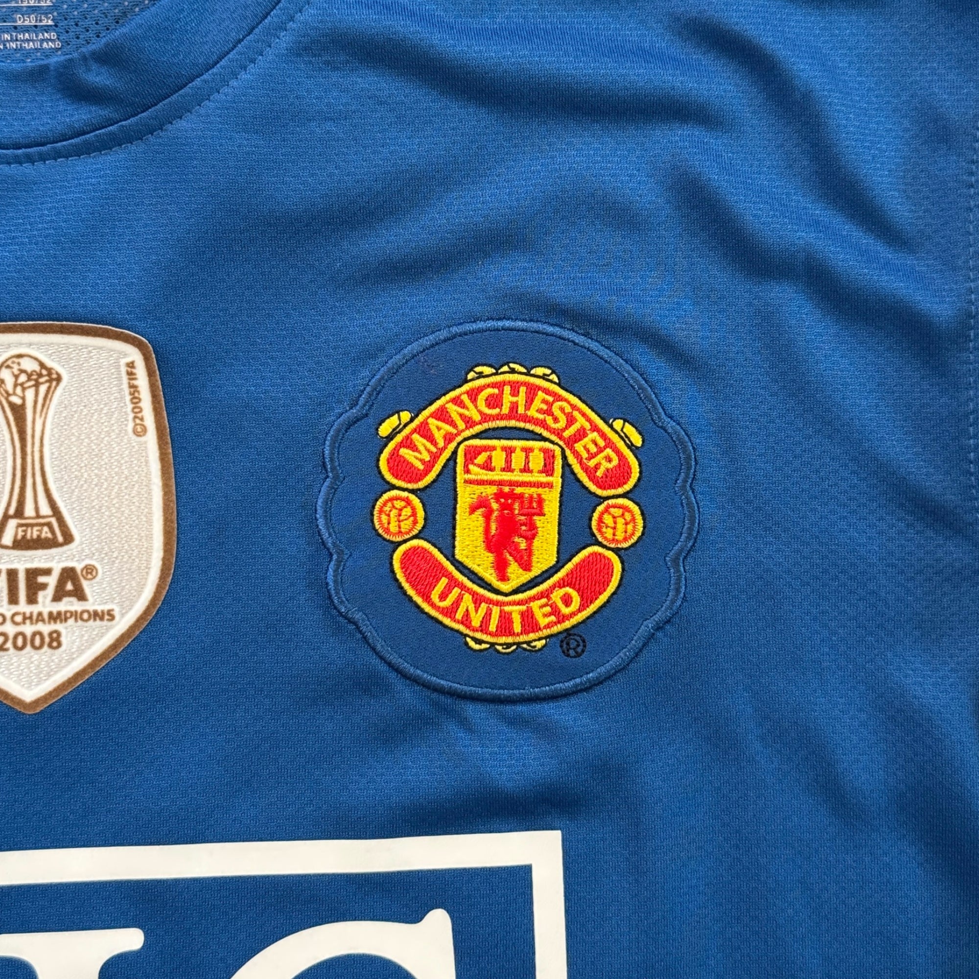 Cristiano Ronaldo 7 Manchester United 2008 Blue Long Sleeve Retro