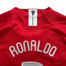 Load image into Gallery viewer, Cristiano Ronaldo #7 Manchester United Nike 2007-08 Home Jersey - Kids Moscow UCL Edition
