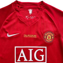 Load image into Gallery viewer, Cristiano Ronaldo #7 Manchester United Nike 2007-08 Home Jersey - Kids Moscow UCL Edition

