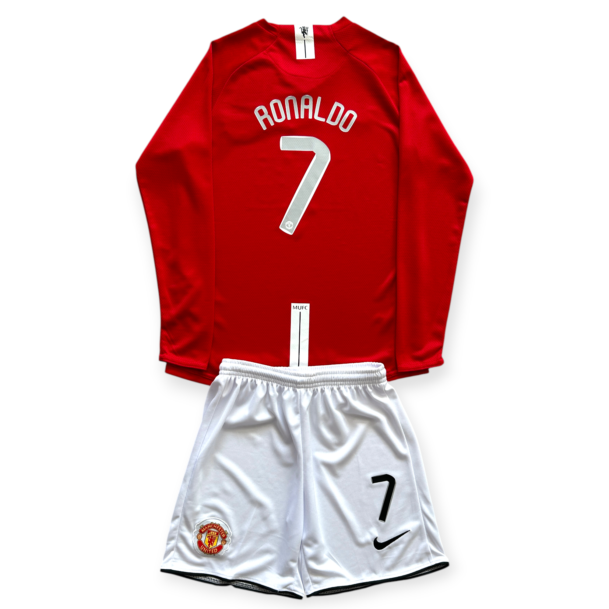 NIKE Manchester United RONALDO 7 長袖 Cristiano Ronaldo #7 Manchester United Nike 2007-08 Home Jersey