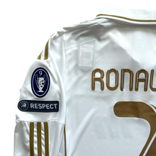 Load image into Gallery viewer, Cristiano Ronaldo #7 Real Madrid Adidas 2011-12 Home Jersey - Long Sleeve "Gold Edition" UCL Kit MEN
