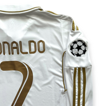 Load image into Gallery viewer, Cristiano Ronaldo #7 Real Madrid Adidas 2011-12 Home Jersey - Long Sleeve "Gold Edition" UCL Kit MEN
