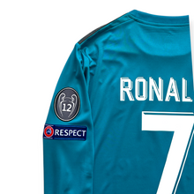 Load image into Gallery viewer, Cristiano Ronaldo #7 Real Madrid Adidas 2017-18 Away Jersey - Long Sleeve "Decimotercera" UCL Edition
