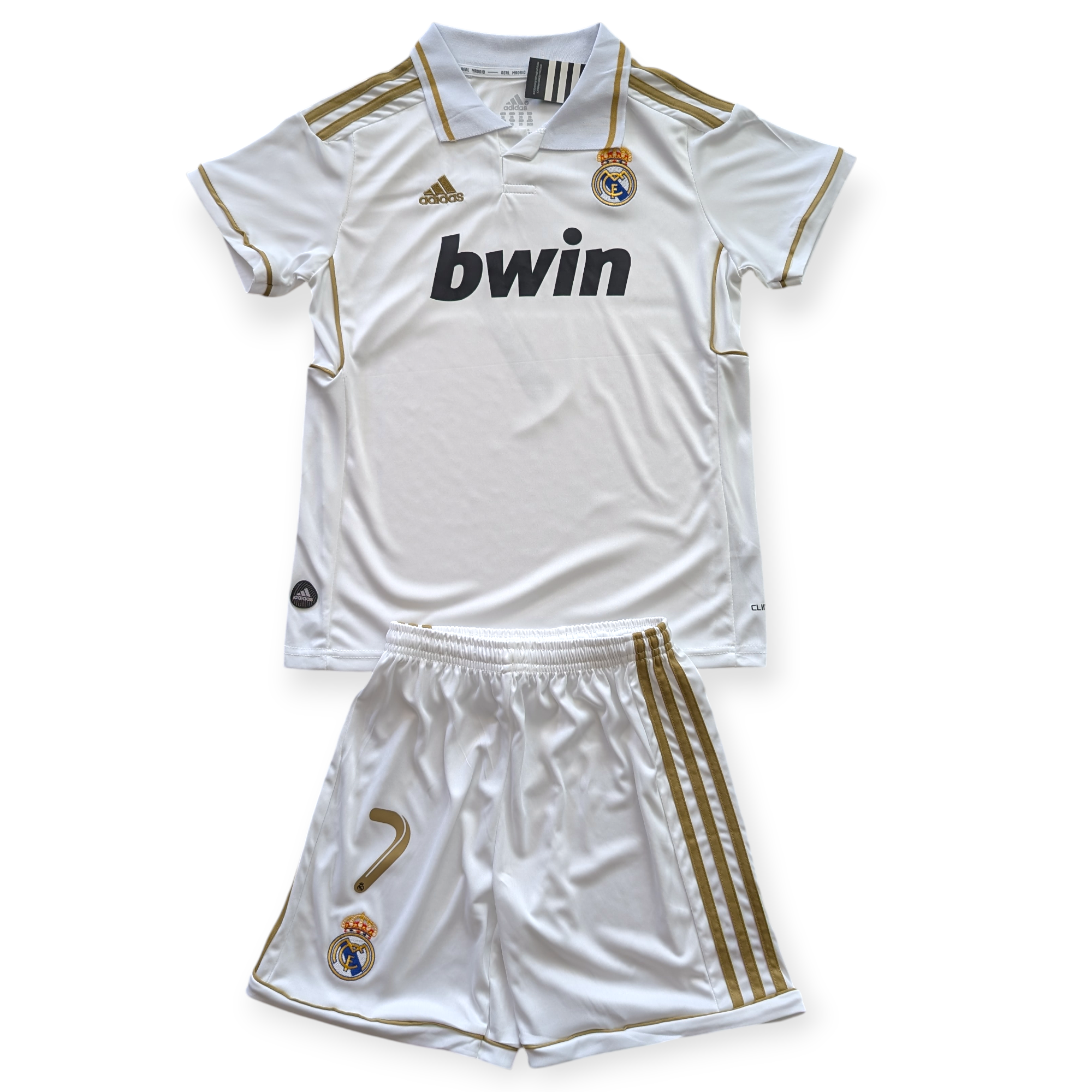 Cristiano Ronaldo #7 Real Madrid Retro Kids Kit - 2011-12 