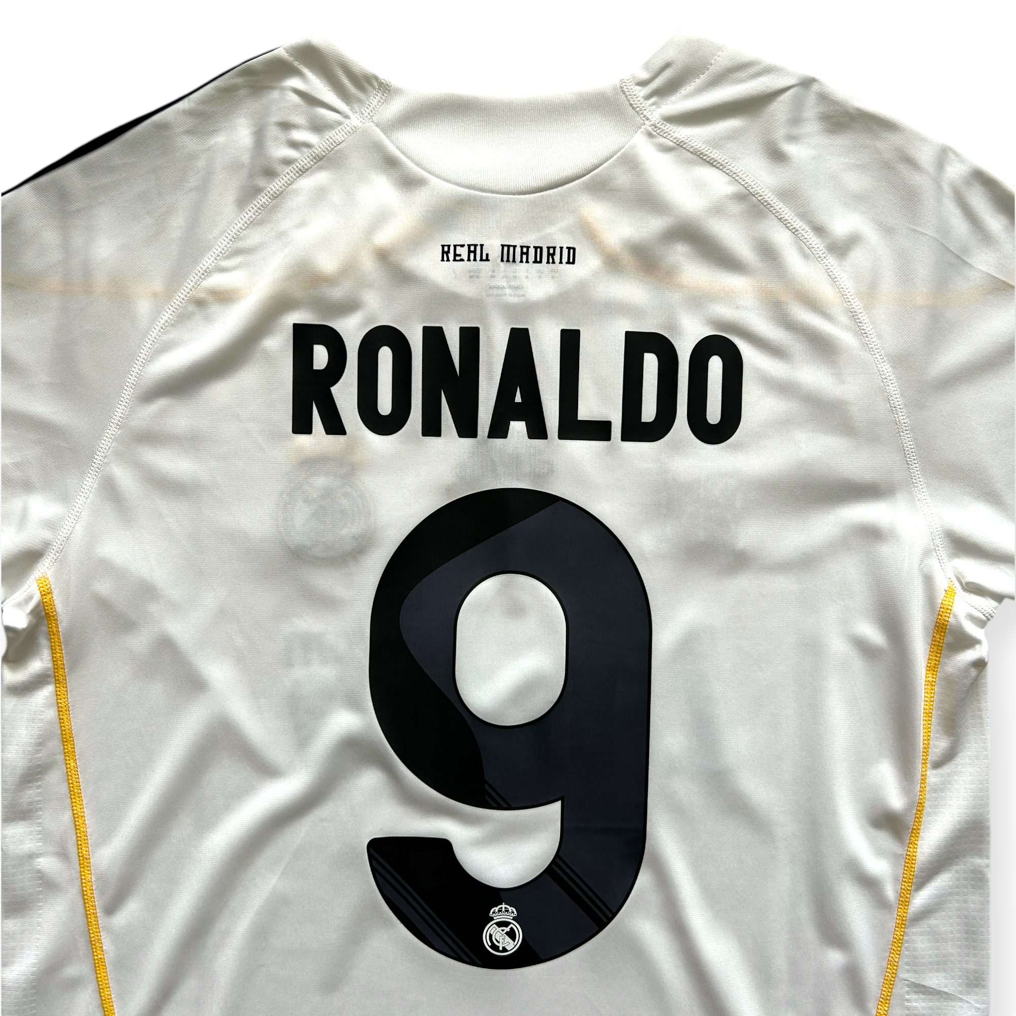 Cristiano Ronaldo #9 Adidas Real Madrid 2009-10 Home Jersey - Debut Se ...