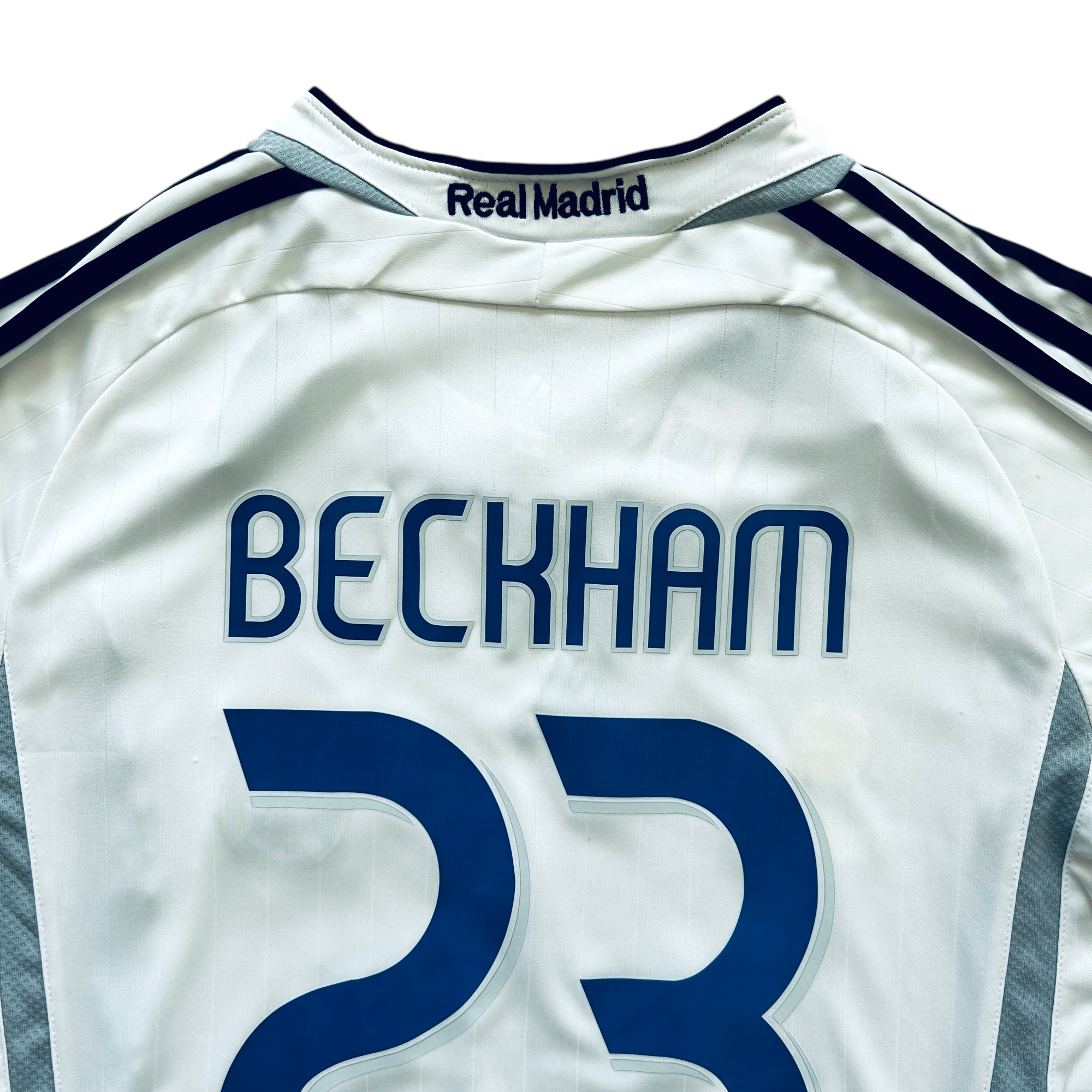 David Beckham #23 Real Madrid Adidas 2006-07 Long Sleeve Home