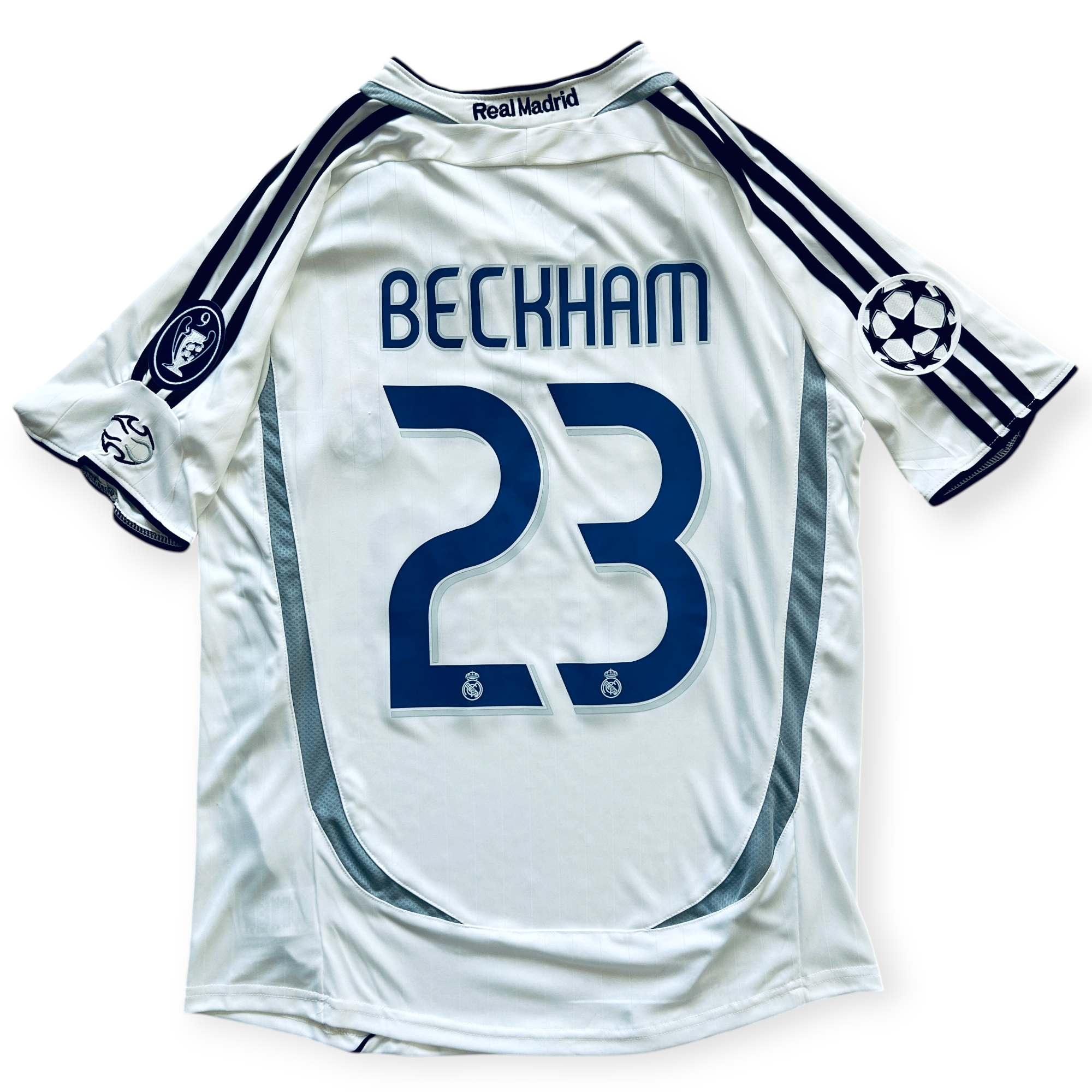David Beckham #23 Real Madrid Retro Home Jersey - 2006-07 Adidas David Beckham #23 Real Madrid Retro Home Jersey - 2006-07 Adidas