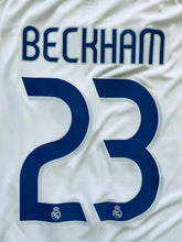 Load image into Gallery viewer, David Beckham #23 Real Madrid Retro Home Jersey - 2006-07 Adidas Final Season Edition - "La Liga Champions" Shirt - Men’s

