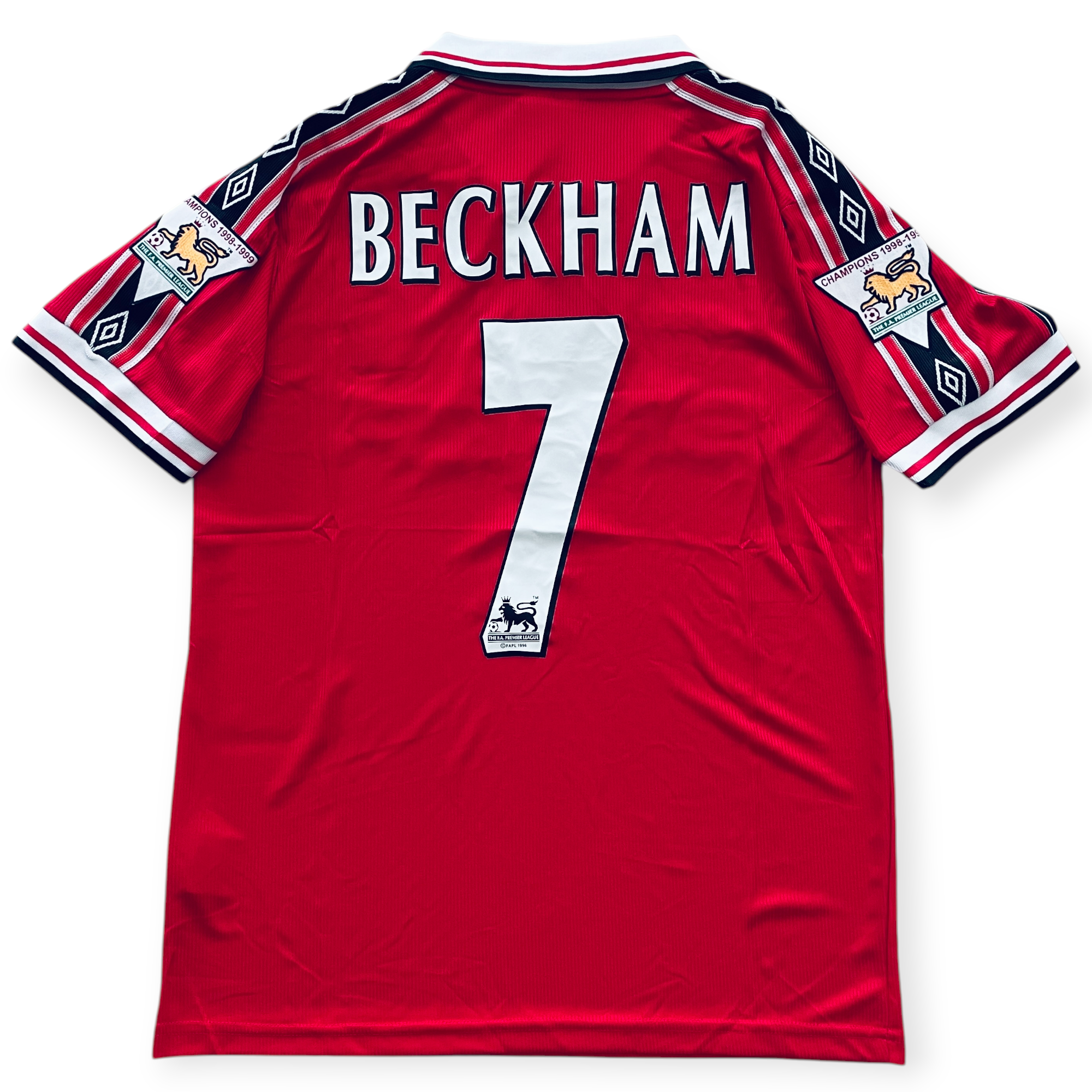 David Beckham #7 Manchester United UMBRO 1999-2000 Home Retro