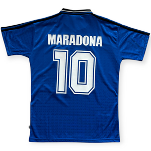 Diego Maradona #10 Argentina Adidas 1994 World Cup Away Jersey Diego Maradona #10 Argentina Adidas 1994 World Cup Away Jersey