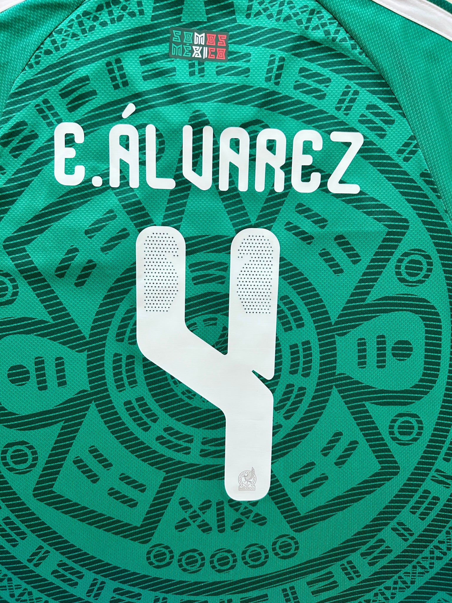 メキシコ　アレブリヘ　コヨーテ　グリーン E. ÁLVAREZ #4 Mexico Adidas2026 Aztec Sun Stone Green World Cup