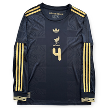 Load image into Gallery viewer, E. ÁLVAREZ #4 Mexico "Mexico de Oro" Black &amp; Gold Jersey - Adidas Originals Special Edition Long Sleeve
