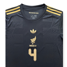 Load image into Gallery viewer, E. ÁLVAREZ #4 Mexico "Mexico de Oro" Black &amp; Gold Jersey - Adidas Originals Special Edition

