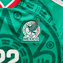 Load image into Gallery viewer, H. LOZANO #22 Mexico 2026 Adidas Aztec Sun Stone Green Jersey World Cup

