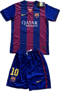 Messi 10 FC Barcelona Nike 2015 Final London Champions League Football Soccer Jersey YOUTH