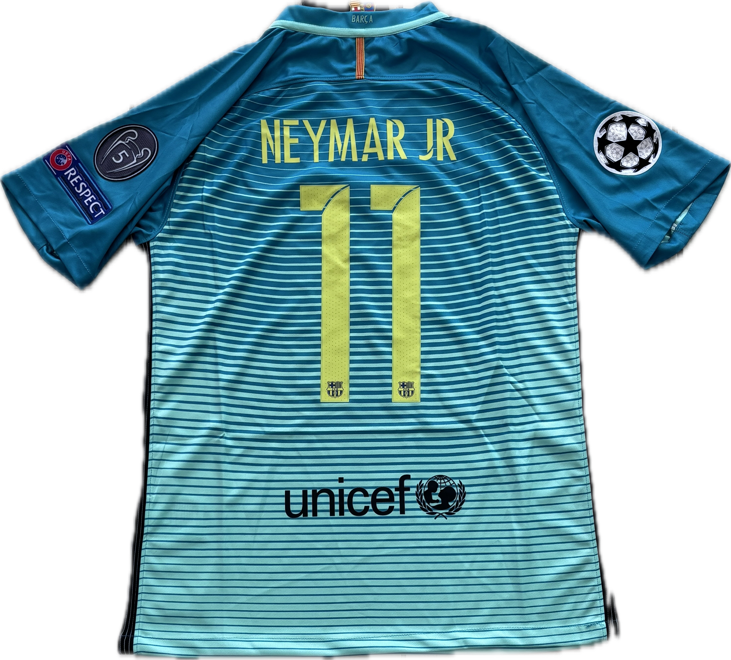 FC Barcelona NEYMAR JR 11 ユニフォーム Neymar Jr Signed FC Barcelona Home Soccer Jersey #11 with