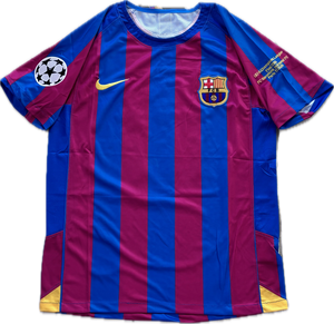 Ronaldinho 10 Jersey FC Barcelona Nike 2006 Retro Football Soccer Jersey Football Champions League Final Paris