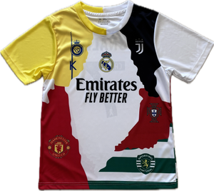 Cristiano Ronaldo 7 CR7 Youth Kids Soccer Jersey Kit - Portugal Real Madrid Manchester United Juventus Al Nassr