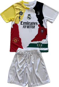 Cristiano Ronaldo 7 CR7 Youth Kids Soccer Jersey Kit - Portugal Real Madrid Manchester United Juventus Al Nassr