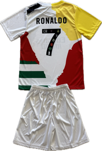 Cristiano Ronaldo 7 CR7 Youth Kids Soccer Jersey Kit - Portugal Real Madrid Manchester United Juventus Al Nassr