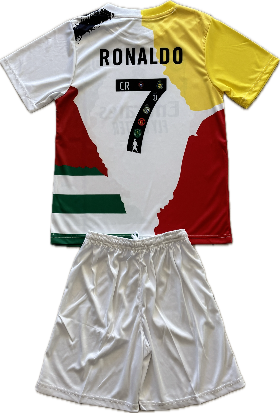Cristiano Ronaldo 7 CR7 Youth Kids Soccer Jersey Kit - Portugal Real Madrid Manchester United Juventus Al Nassr