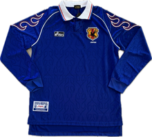 Load image into Gallery viewer, Asics Japan 1998 World Cup Home Jersey Vintage Retro &quot;Flame&quot; - Long Sleeve
