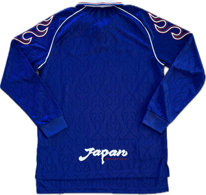 Asics Japan 1998 World Cup Home Jersey Vintage Retro "Flame" - Long Sleeve