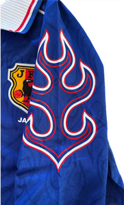 Asics Japan 1998 World Cup Home Jersey Vintage Retro "Flame" - Long Sleeve