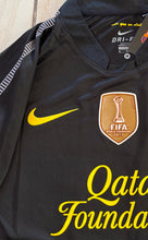 Load image into Gallery viewer, Lionel Messi #10 FC Barcelona Nike 2011-12 Away Jersey Black World Champions Patch LFP
