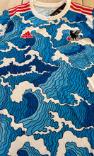Load image into Gallery viewer, Adidas Japan 2020 Special Edition Football Shirt - &quot;The Great Wave&quot; Ukiyo-e
