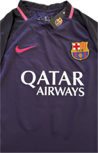 Load image into Gallery viewer, Lionel Messi #10  Nike Barcelona 2017 Purple Away Shirt w/ 5 Titles Patch - Champions League
