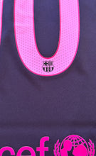 Load image into Gallery viewer, Lionel Messi #10  Nike Barcelona 2017 Purple Away Shirt w/ 5 Titles Patch - Champions League
