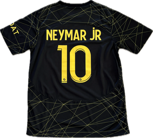 Neymar Jr #10 Paris Saint-Germain 2023 Jordan Away Football Shirt Electric Yellow
