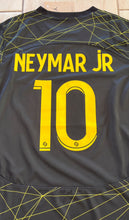 Load image into Gallery viewer, Neymar Jr #10 Paris Saint-Germain 2023 Jordan Away Football Shirt Electric Yellow
