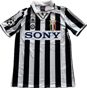 Zinedine Zidane #21 Juventus 1997-98 Champions League Home Jersey - Kappa Retro