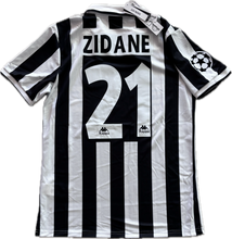 Load image into Gallery viewer, Zinedine Zidane #21 Juventus 1997-98 Champions League Home Jersey - Kappa Retro
