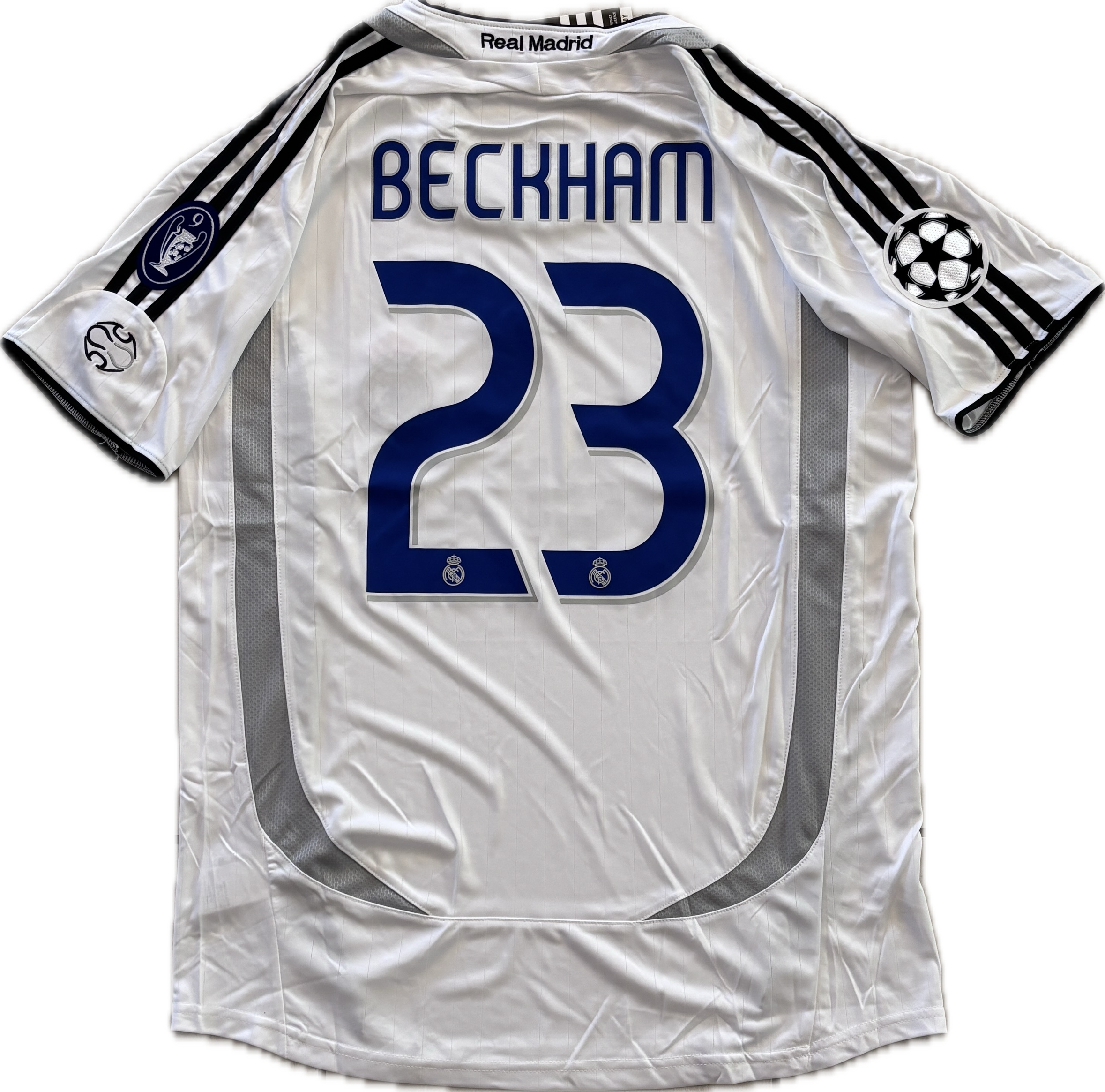 David Beckham Adidas #23 Real Madrid 2006-2007 Home Jersey - Final